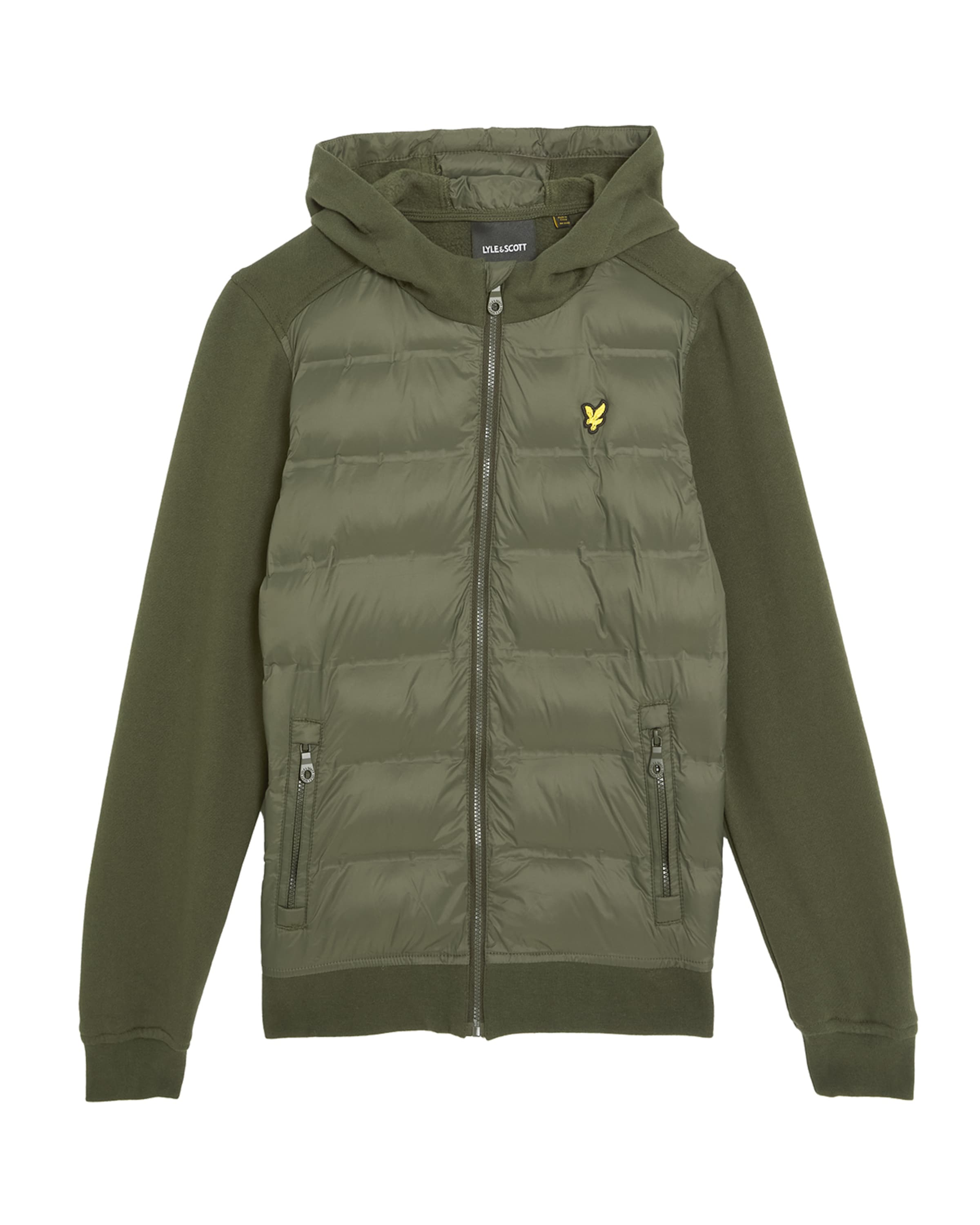 Lyle & Scott Tussenjas in Groen: voorkant