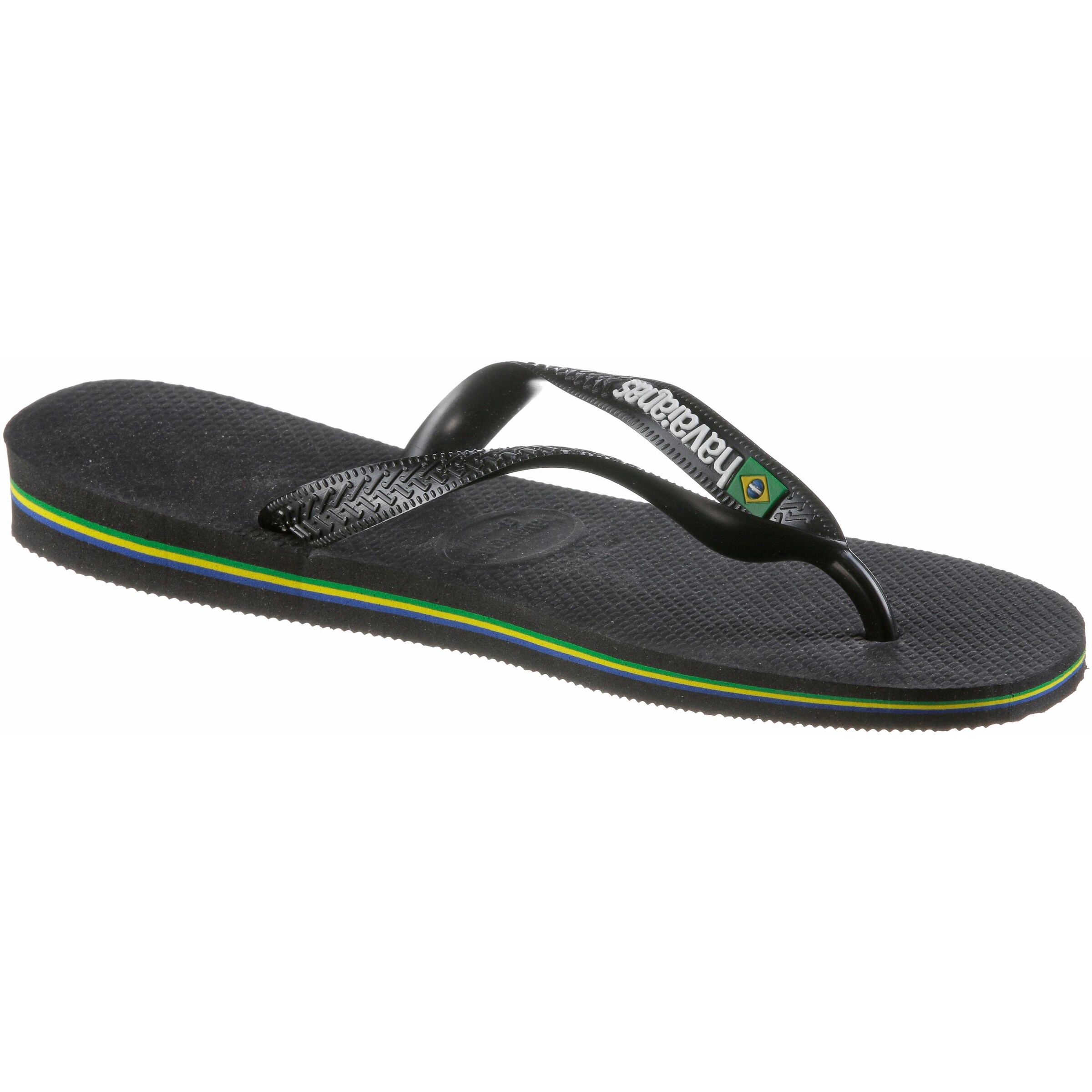 HAVAIANAS Σαγιονάρα 'BRASIL LOGO' σε μαύρο