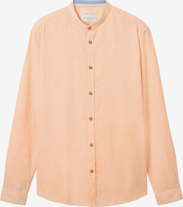 TOM TAILOR Button Up Shirt in Orange: front