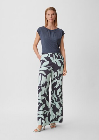 COMMA Loose fit Trousers in Blue: front