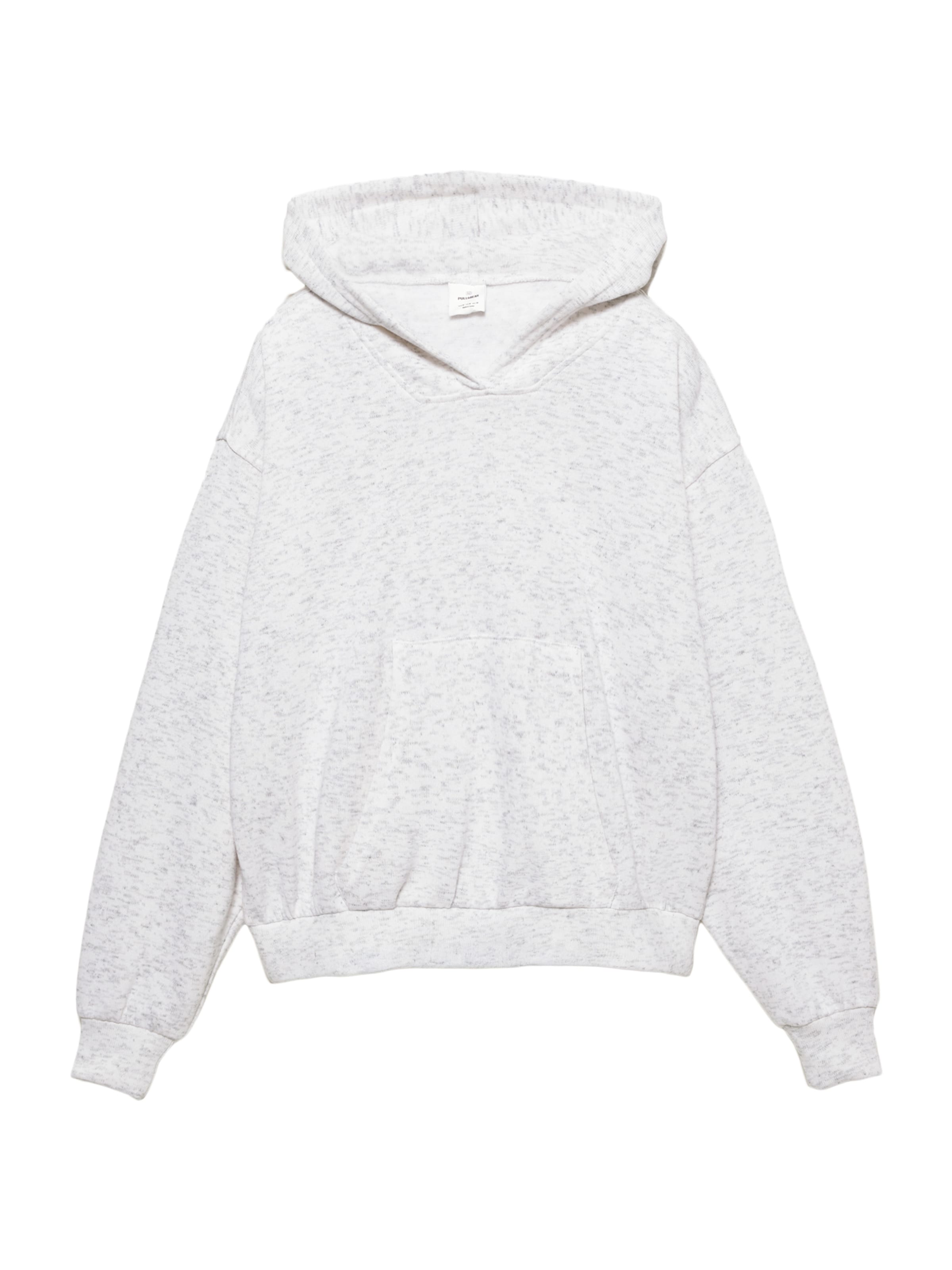 Pull&amp;Bear Суичър в сиво: отпред