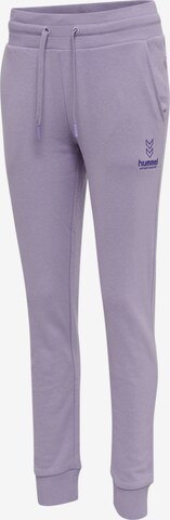 Hummel Tapered Workout Pants in Purple