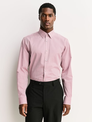 Next - Ajuste estrecho Camisa en azul: frente