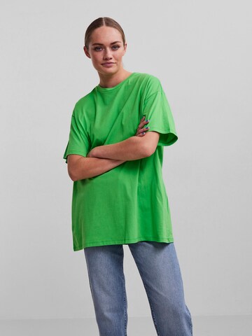 PIECES Oversized tričko 'Rina' – zelená: přední strana