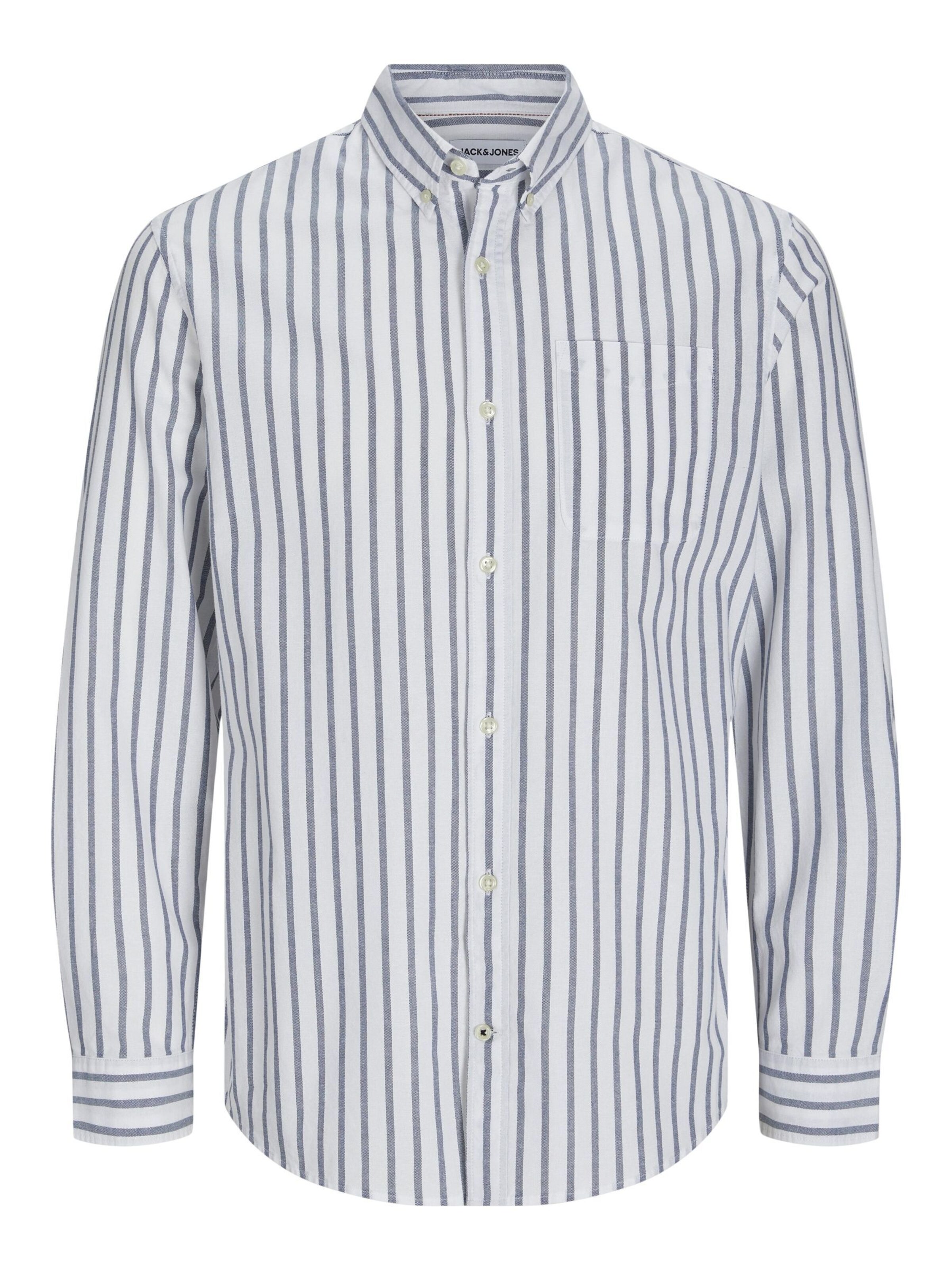 JACK & JONES Regular fit Button Up Shirt 'JJEOxford' in Blue