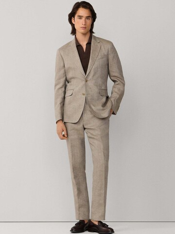 Hackett London Regular Fit Sakko 'DELAVE HOPSACK' in Beige
