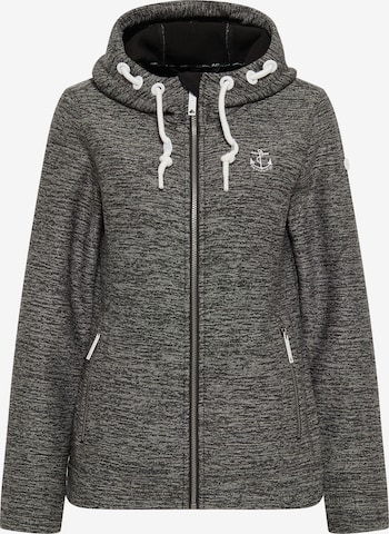 DreiMaster Maritim Fleece Jacket in Grey: front