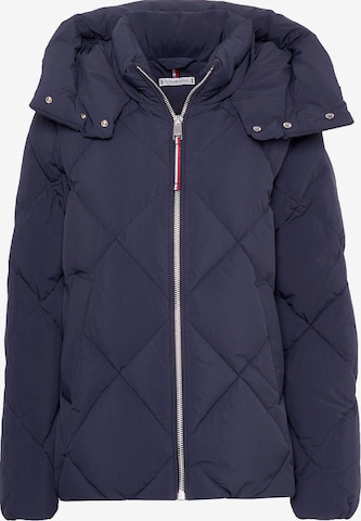 TOMMY HILFIGER Winterjas 'Diamond' in Blauw: voorkant