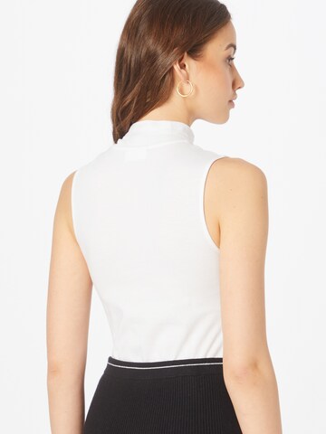 Calvin Klein Regular Shirt Bodysuit in White