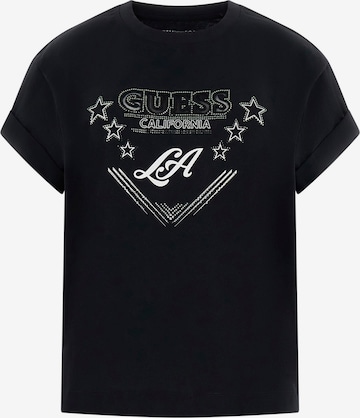 GUESS Μπλουζάκι 'LA STARS' σε μαύρο: μπροστά