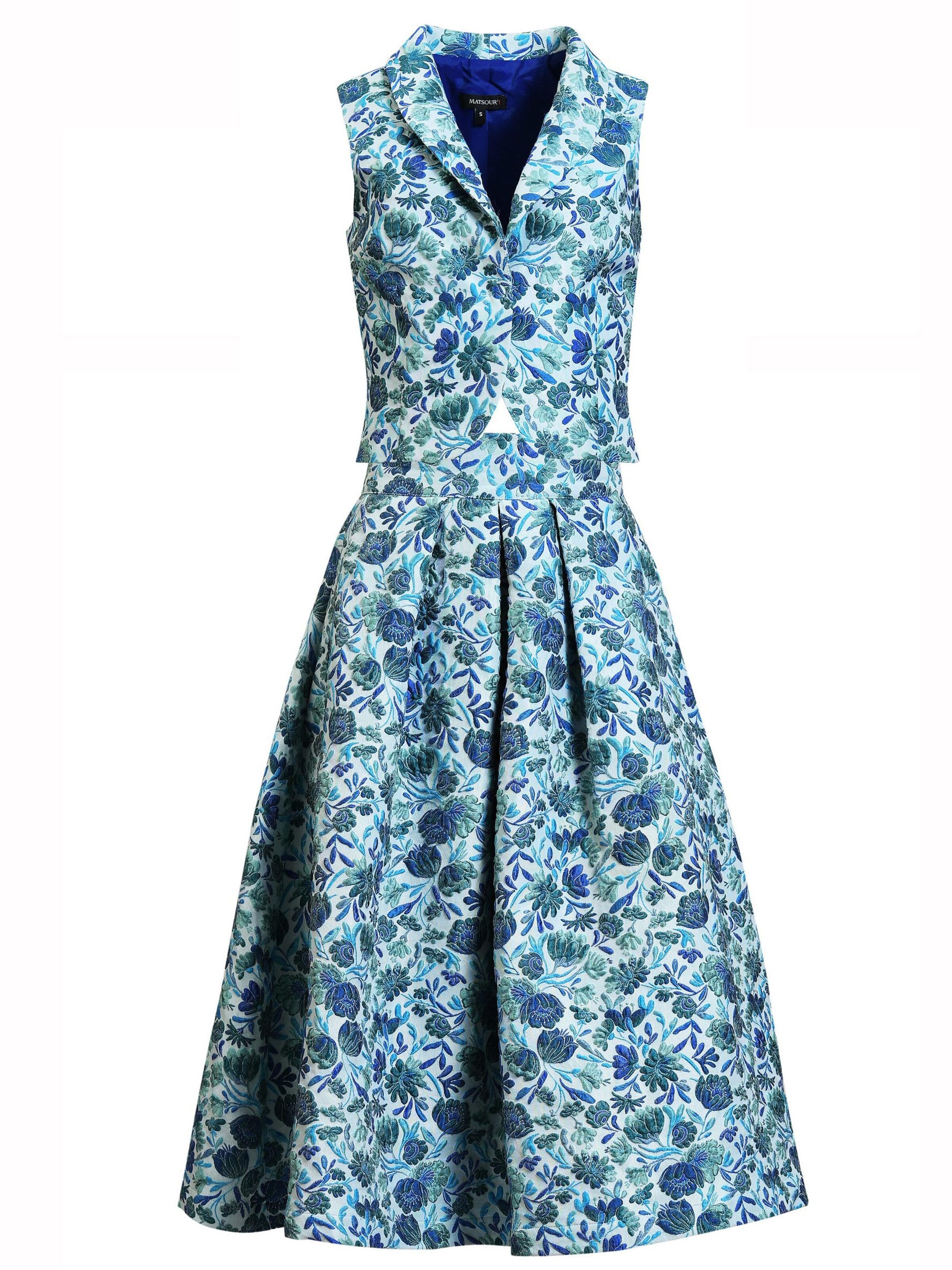 MATSOUR’I Dress 'Anita' in Blue: front