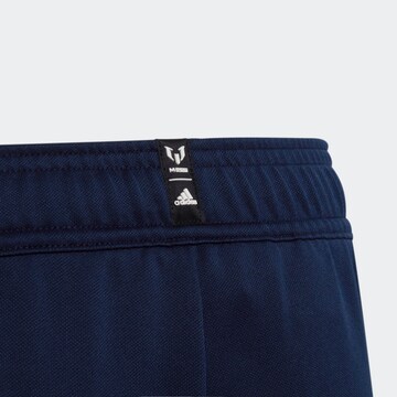 ADIDAS PERFORMANCE Slimfit Sporthose 'Messi Tiro'' in Blau