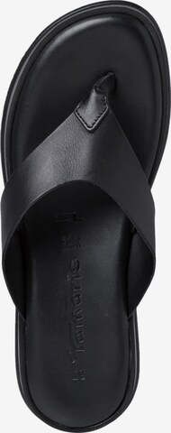 TAMARIS T-Bar Sandals in Black