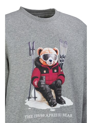 19V69 ITALIA Sweatshirt 'Nico' in Grey