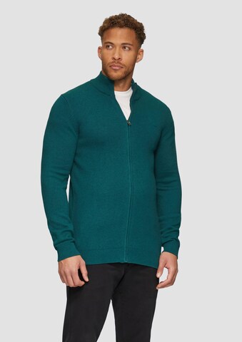 s.Oliver Gebreid vest in Blauw: voorkant