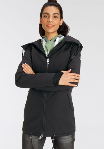 KangaROOS Athletic Jacket in Black: front