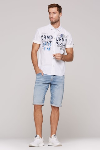 CAMP DAVID Regular fit Button Up Shirt in White
