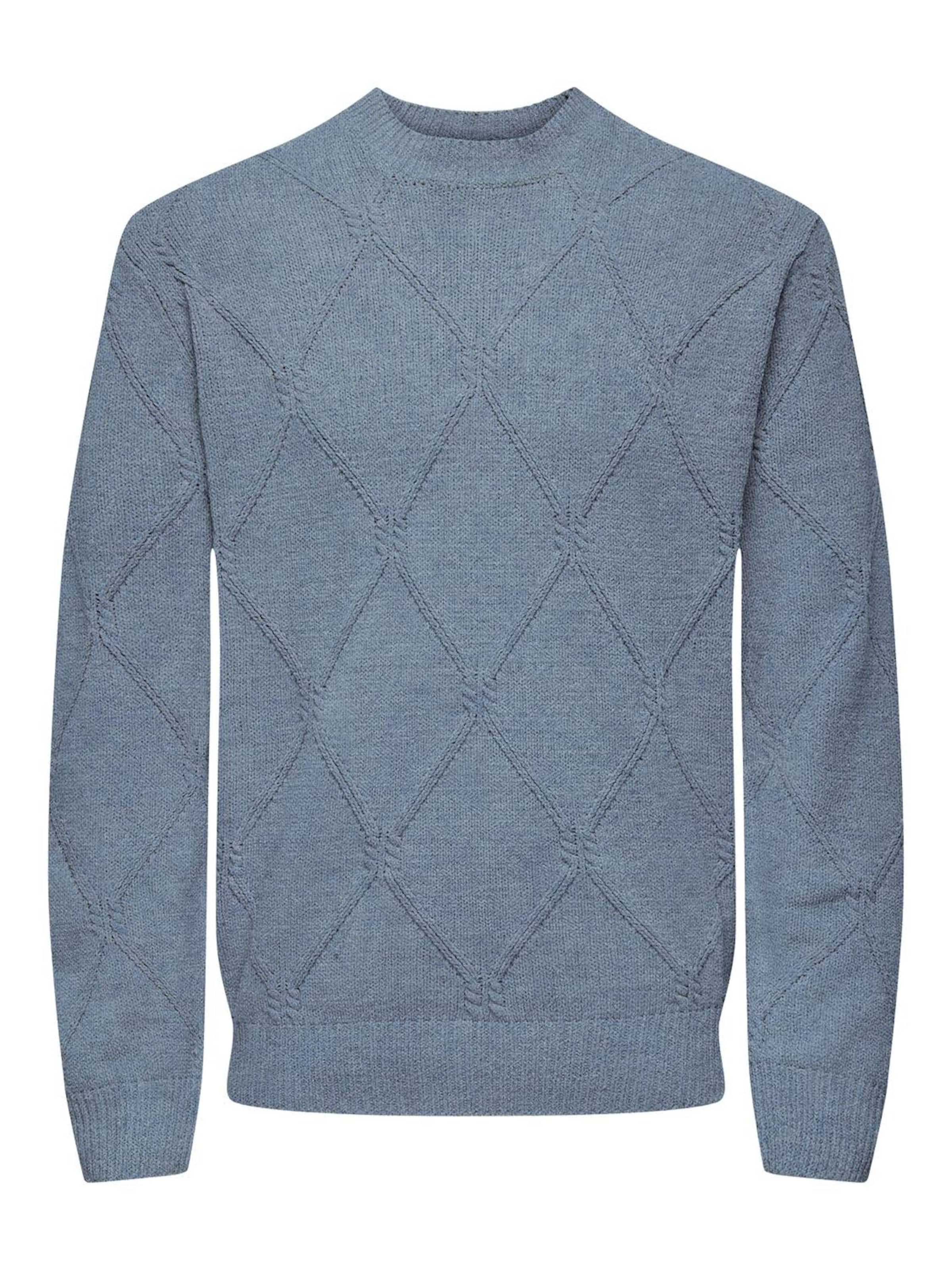 Pull-over 'Farid' Only & Sons en bleu : devant