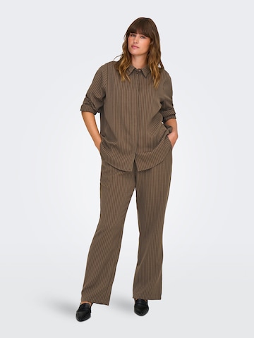 ONLY Carmakoma Regular Trousers 'CARPinny' in Brown