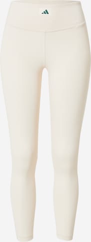 Skinny Pantalon de sport 'Sports Club' ADIDAS PERFORMANCE en beige : devant