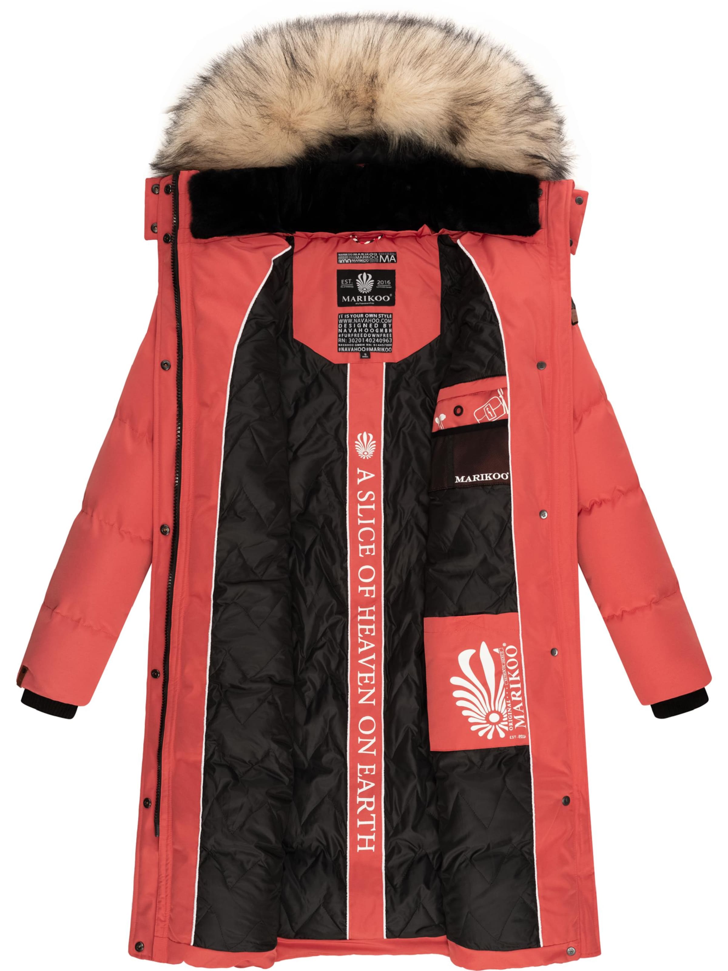 MARIKOO Talvemantel 'Schneesternchen', värv punane