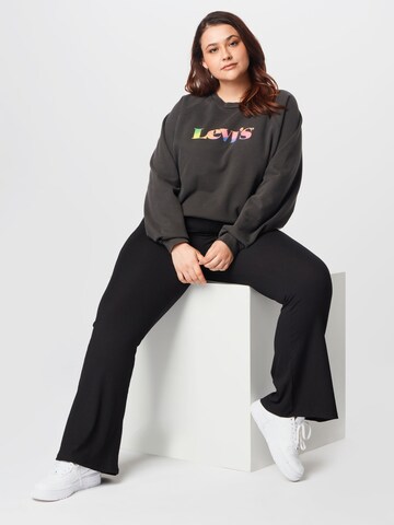 Levi's® PlusSweater majica 'Vintage Raglan Crewneck Sweatshirt' - crna boja