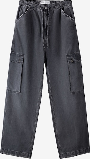 Bershka Pantalon cargo en anthracite, Vue avec produit