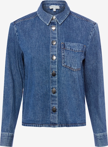 Chemisier Marie Lund en bleu : devant