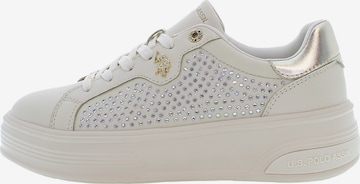 Sneaker bassa 'Asuka' di U.S. POLO ASSN. in beige: frontale