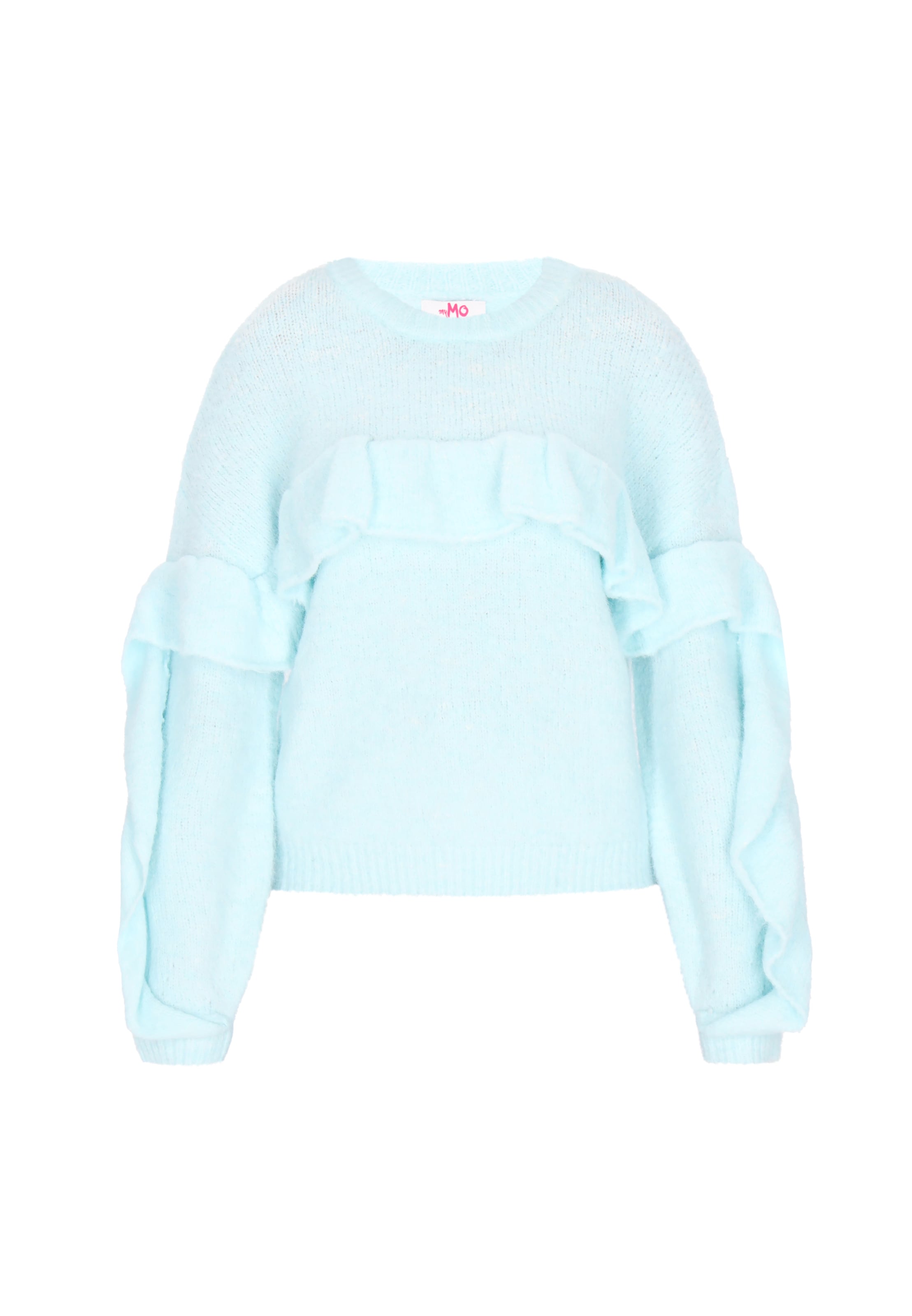 MYMO Oversized trui &#x27;Young Fashion&#x27; in Blauw: voorkant