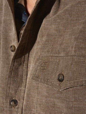 BABISTA Regular fit Button Up Shirt in Brown