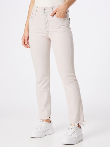 MOTHER Regular Jeans 'THE TOMCAT' in White: front