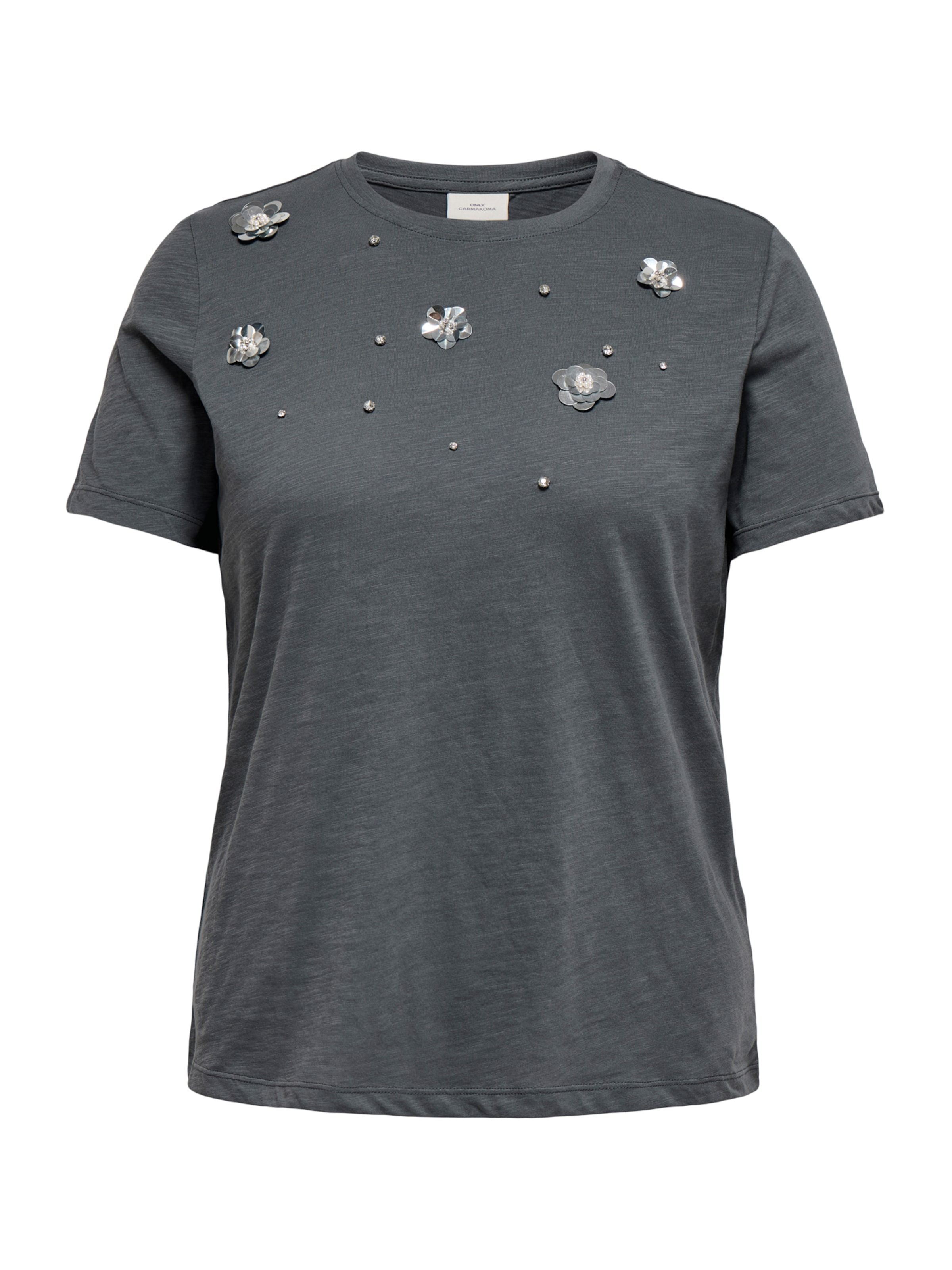 T-shirt 'CARKITA' ONLY Carmakoma en gris : devant