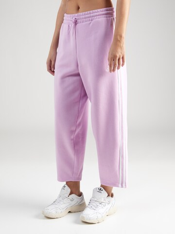 ADIDAS SPORTSWEAR Loose fit Workout Pants 'Essentials' in Purple: front