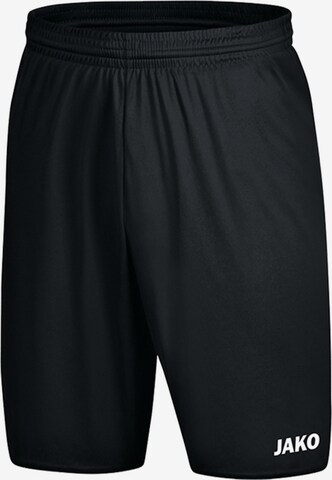 JAKO Regular Workout Pants 'Manchester 2.0' in Black: front