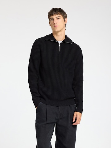 SELECTED Trui 'SLHLand' in Zwart: voorkant