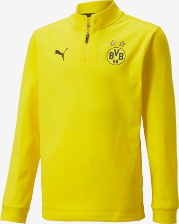 Sweat de sport PUMA en jaune : devant