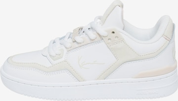 Baskets basses Karl Kani en blanc : devant