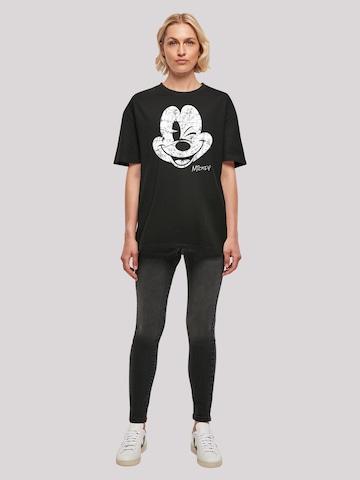 T-shirt oversize 'Disney Mickey Mouse Since Beaten Face Char Cadt' F4NT4STIC en noir