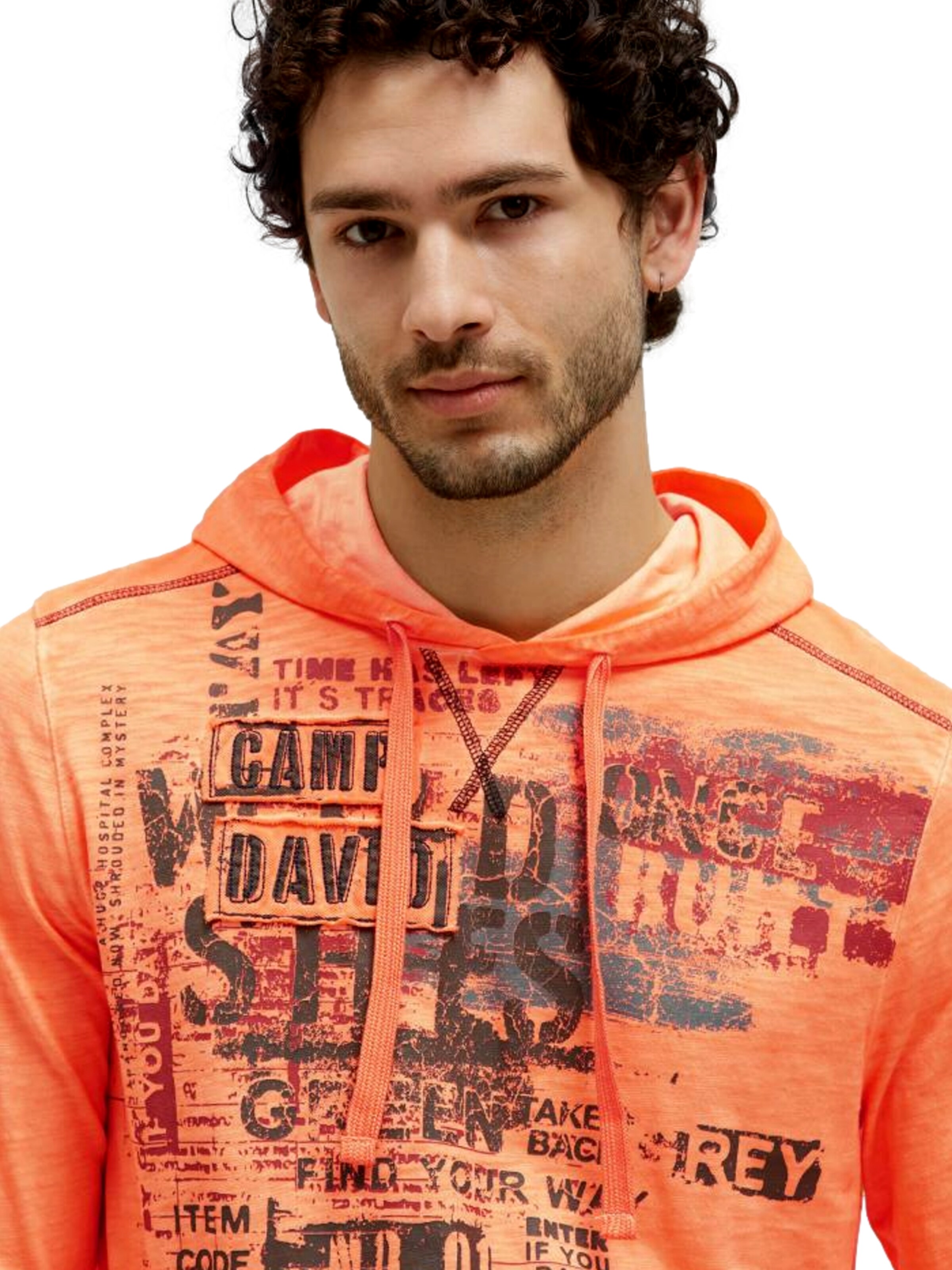 CAMP DAVID - Camiseta 'Wild Sites II' en naranja