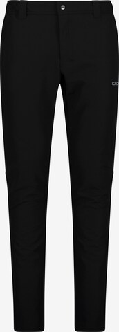 CMP Slim fit Outdoor Pants in Black: front