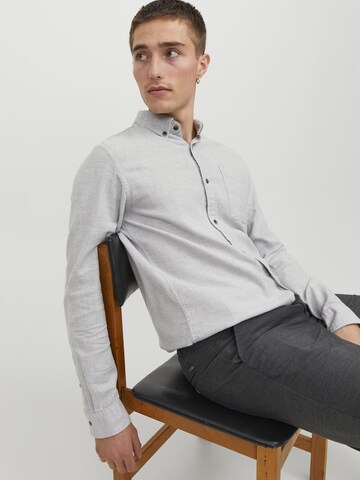 JACK & JONES Slim fit Overhemd 'Classic' in Grijs