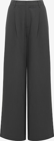 Calli Wide leg Pleat-front trousers 'Katy' in Grey: front