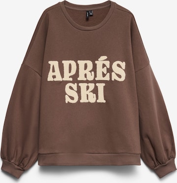 VERO MODA Sweatshirt 'VMJAMIE' in Bruin: voorkant