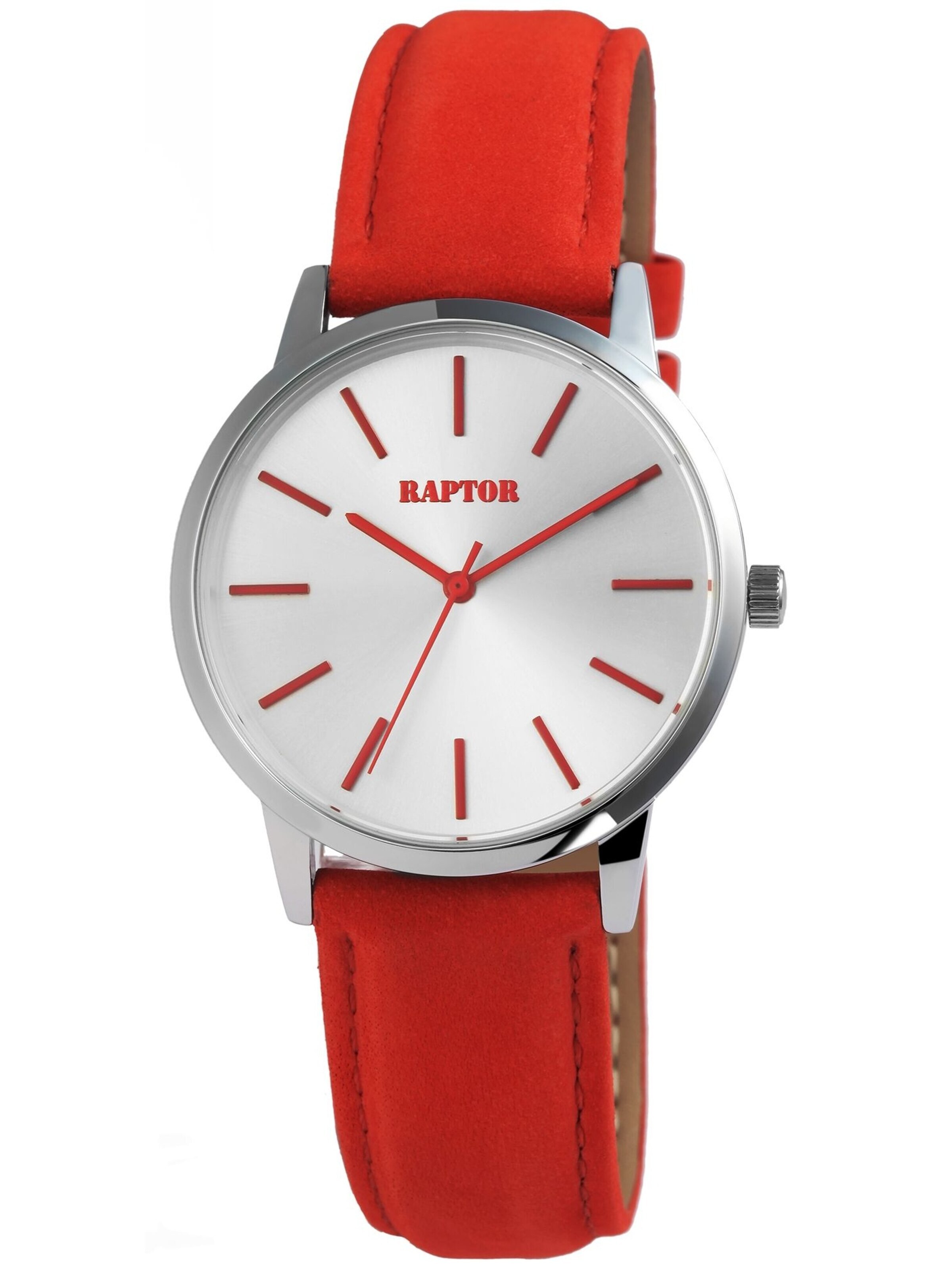 Raptor Analog Watch 'Sunny 3 ATM' in Red: front