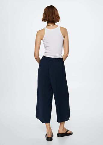 MANGO Wide leg Pants 'lota' in Blue