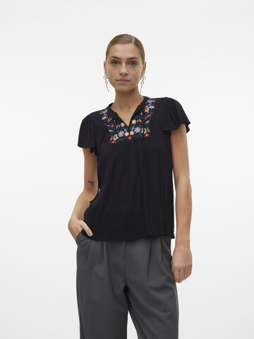 VERO MODA Top 'SINA' in Schwarz: predná strana