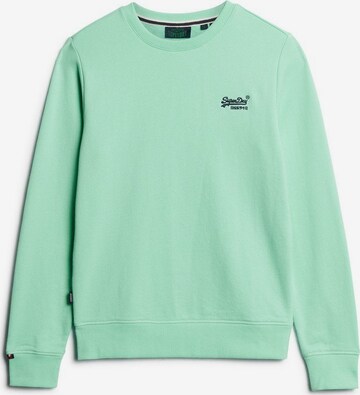 Superdry Sweatshirt in Groen: voorkant