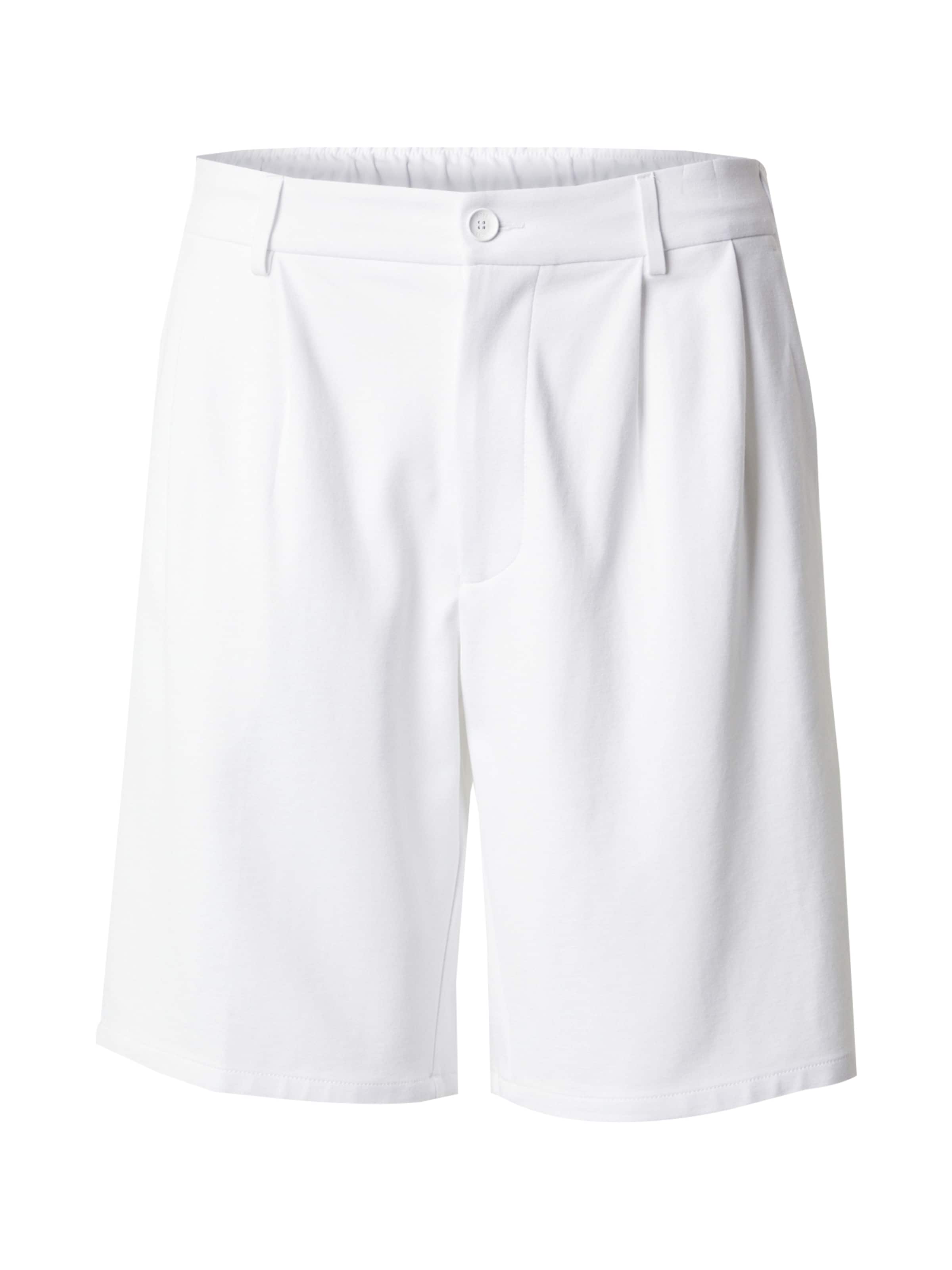 BOSS Loosefit Sportnadrágok - fehér: elől