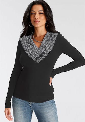 MELROSE Sweater in Black: front